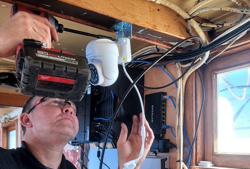 Marine Camera System Installation on ships